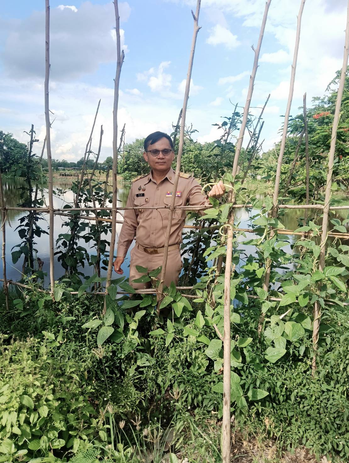 CDD LAMPLAIMAT : GROWTH TEAM LAMPLAIMAT BURIRAM📣พช.ลำปลายมาศ ลงพื้นที่ติดตามสนับสนุนการปลูกดำเนินงานปลูกผักสวนครัวเพื่อสร้างความมั่นคงทางอาหาร บ้านน้อยบุตาวงษ์ หมู่ที่ 12 ตำบลหนองคู